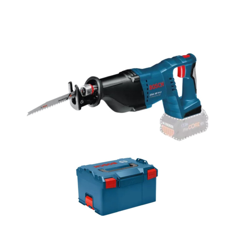 Scie Sabre sans Fil Solo Clic & Go - GSA 18V-Li + L-Boxx BOSCH