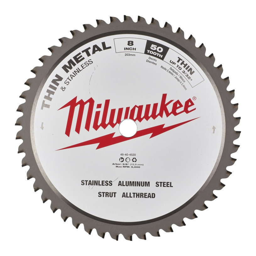 LAME SCIE Circulaire Métaux Milwaukee® M18 FMCS66 - Ø 203MM - 50 Dents MILWAUKEE LAMESCCM4932501142