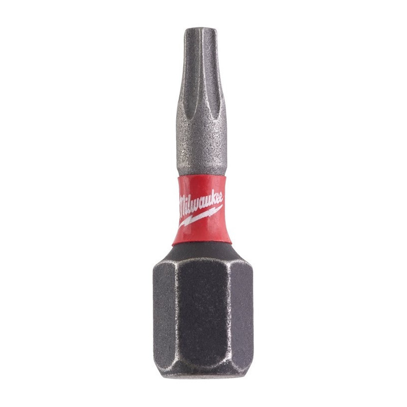 Embout de Vissage Hex ¼" Visseuse Choc Milwaukee® Empreinte Torx - T 10 - Longueur 25 MM - 2 Pièces MILWAUKEE