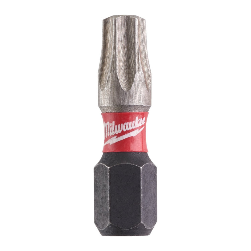 Embout de Vissage Hex ¼" Visseuse Choc Milwaukee® Empreinte Torx - T 27 - Longueur 25 MM - 2 Pièces MILWAUKEE