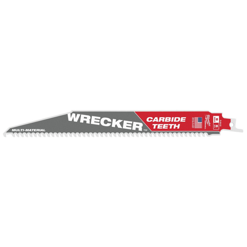 Lame Scie Sabre Démolition Milwaukee® WRECKER - Longueur : Utile 175MM, Totale 230 MM MILWAUKEE