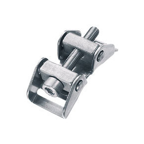 Fermetures inox à vis largeur 18 mm pour bande ajourée