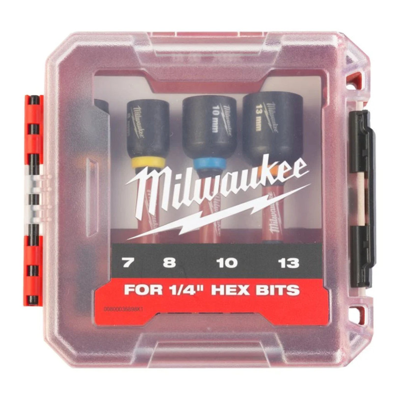 Coffret 4 Douilles de Vissage Milwaukee® SHOCKWAVE™ GEN II MILWAUKEE