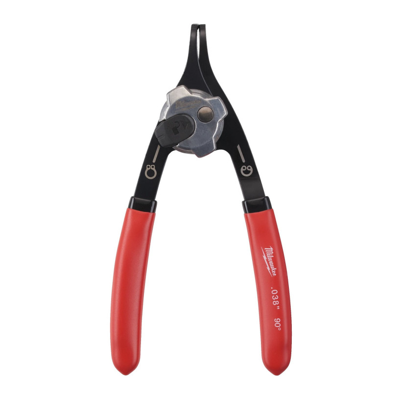 Pince Circlips Réversible Milwaukee® PLIER - Courbée 90° - Petit Model MILWAUKEE