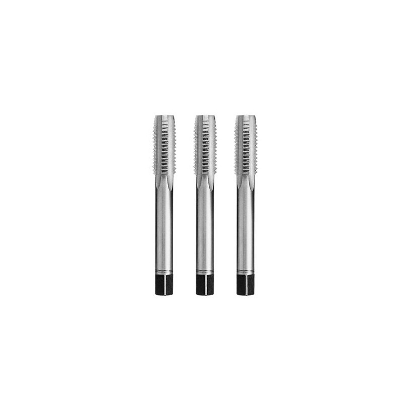 Jeu de 3 tarauds main HSS pas standard M7 - Pas de 100 PROMECA