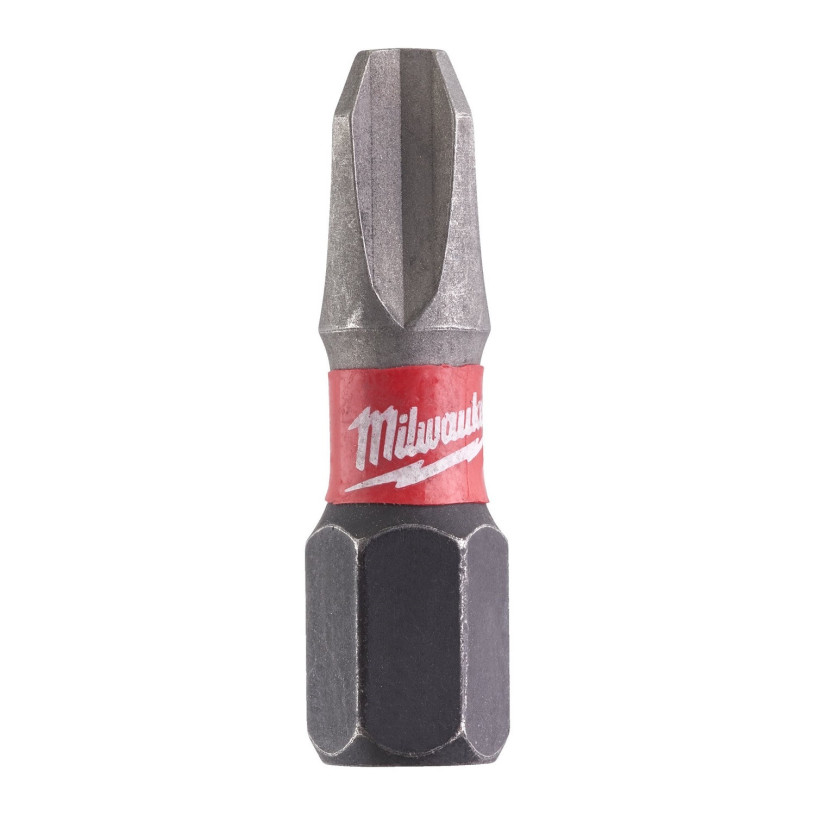 Embout de Vissage Hex ¼" Visseuse Choc Milwaukee® Empreinte Philips - Ph 3 - Longueur 25 MM - 2 Pièces MILWAUKEE EMBOPHMW4932430857