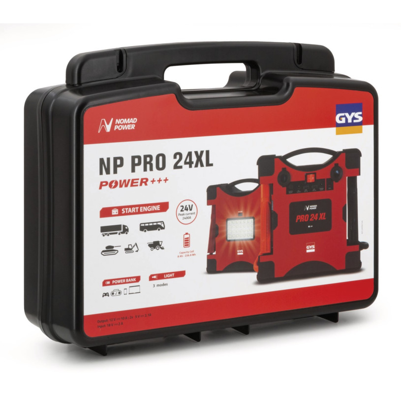 Booster Lithium Batterie 24V PL/Engin TP - Alimentation Hybride GYS® - Nomad Power PRO 24 XL GYS