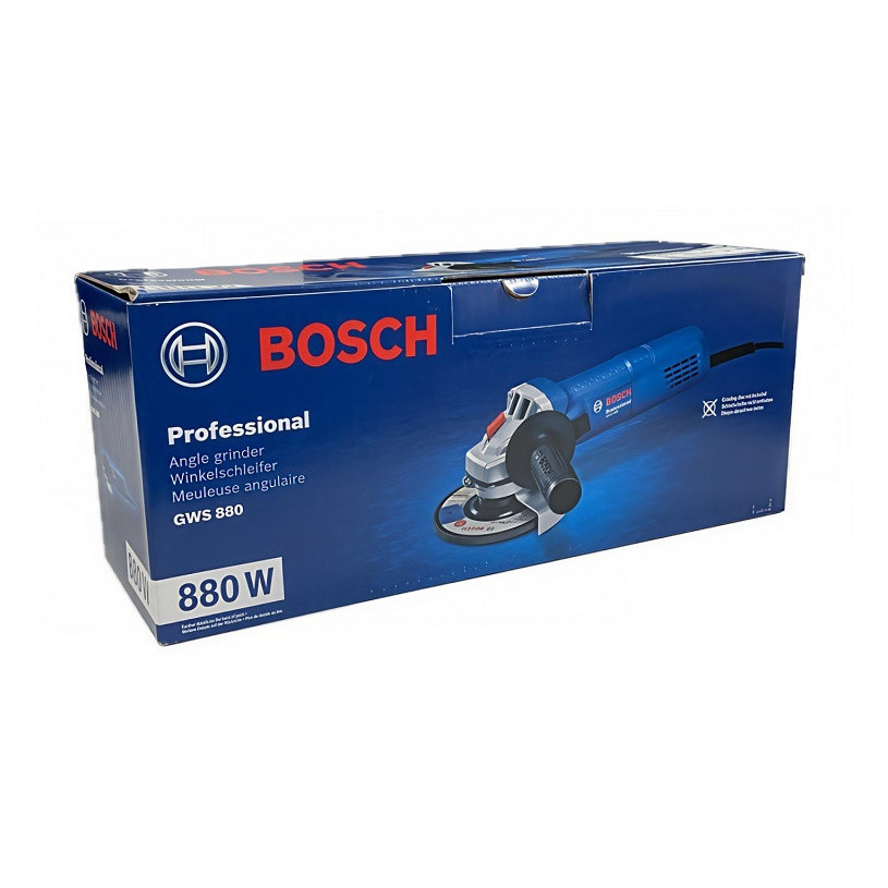 Meuleuse Angulaire Filaire Ø125 - 1 main - 880 Watts - BOSCH® GWS 880 BOSCH
