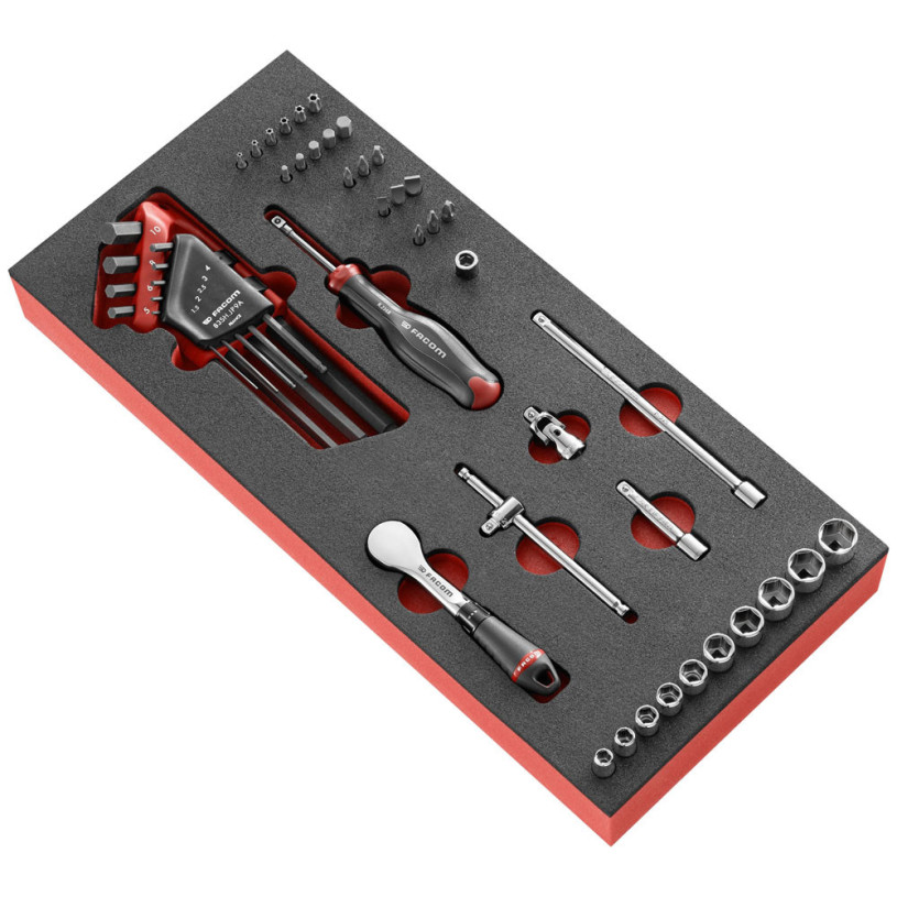 ~Module mousse douilles 1/4 6pans métriques - Facom MODM.R181-36 FACOM