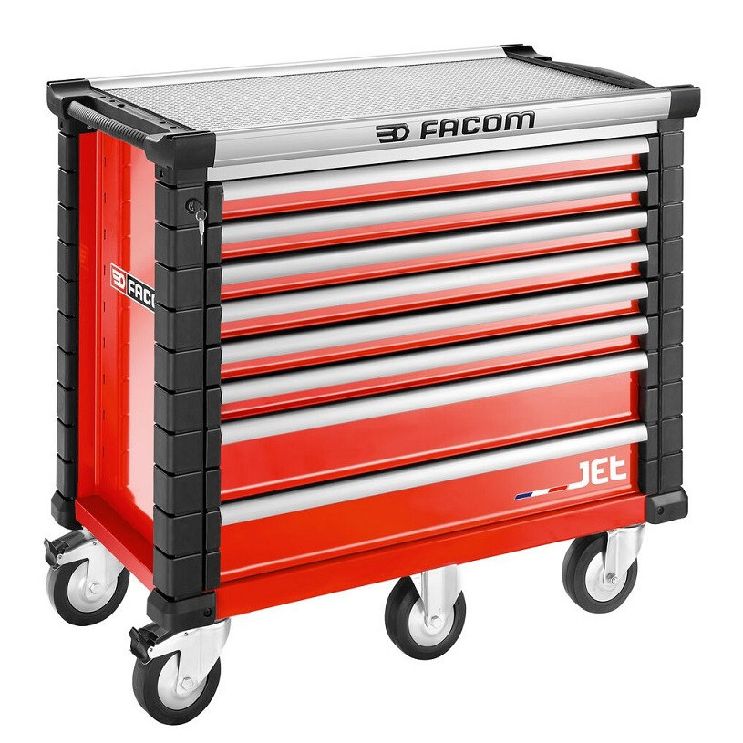 Servante d'Atelier Rouge - 8 Tiroirs/5 Modules - FACOM® JET.8M5APF FACOM